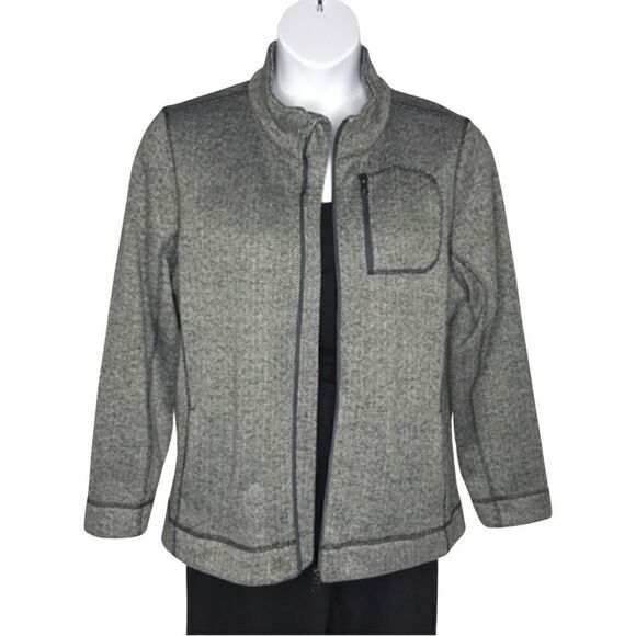 Marc New York Andrew Marc Performance Zip Herringbone Jacket Size XL - Picture 2 of 12